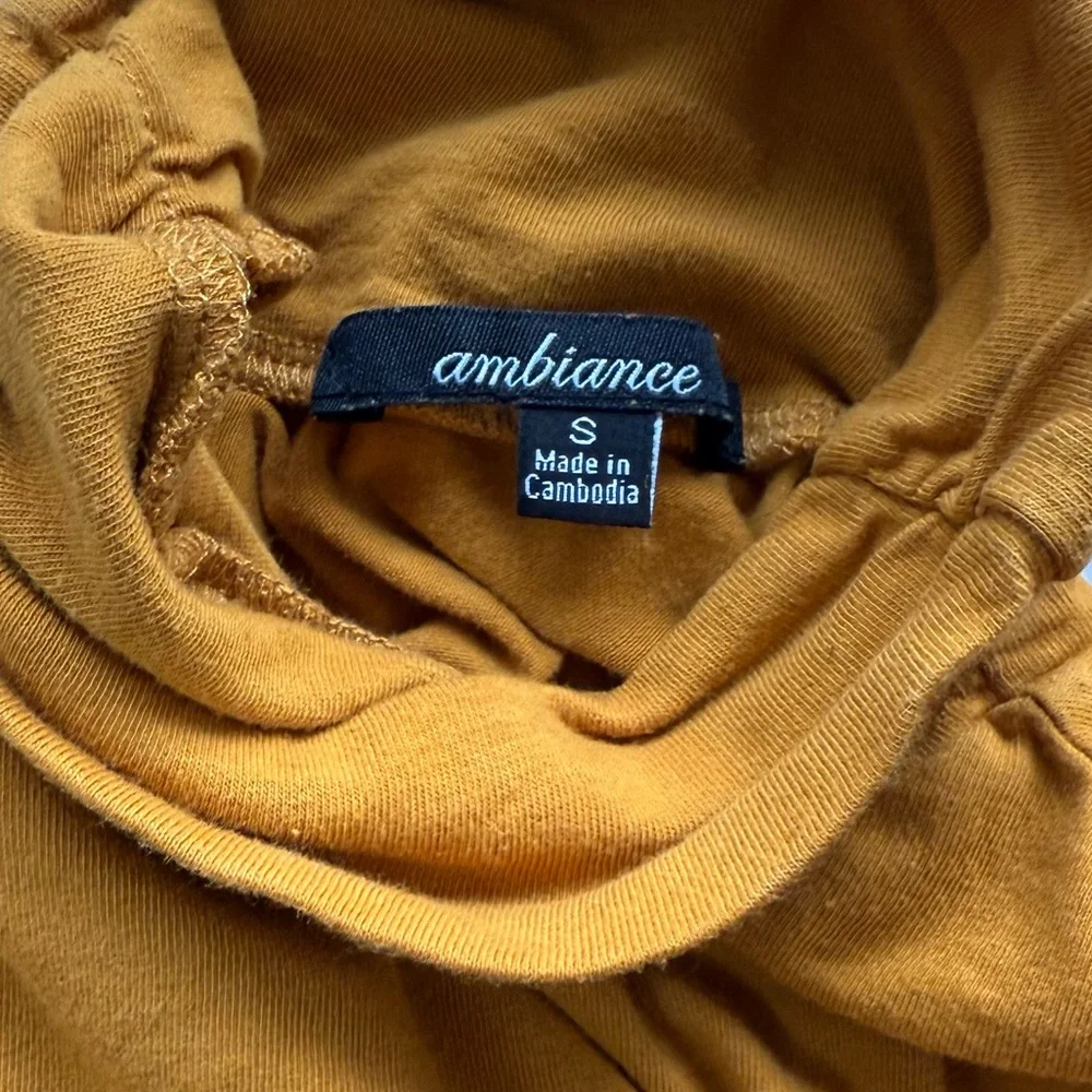 Ambiance Mustard Turtleneck Sweater - Picture 6 of 7